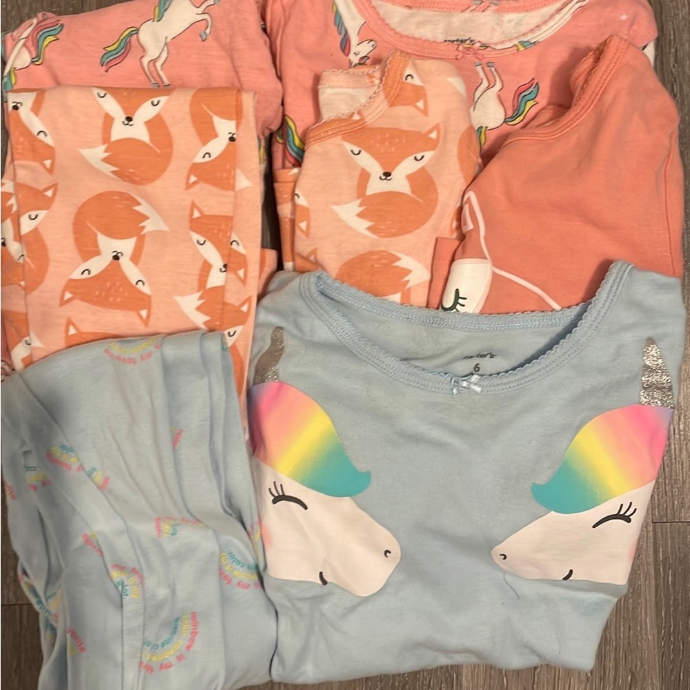 3 set’s of pajamas girls 6/6x